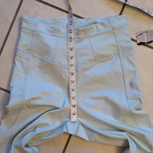NWT Free People Keep It Up Leggings Light Blue Mint High-Waisted size M - Picture 8 of 11